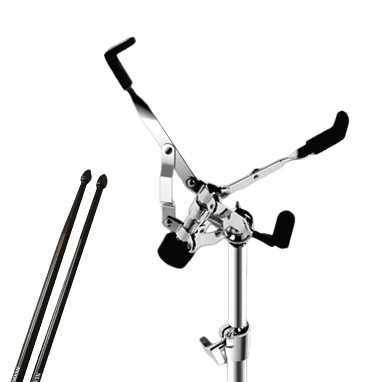 Snare Drum Stand for 12-14 Inches Drum Pad with Drum Stick Nonslip Drum Pad Stand for Practice Stage Concert Studio Performance