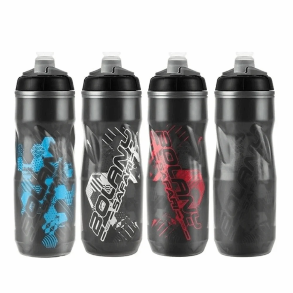 600ML Capacity Bike Water Bottle PP5 Plastic Material Heat And Cold Insulated Sports Water Bottle Double Layer Insulation