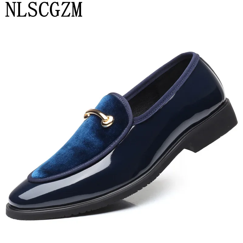 Patent Leather Mens Dress Shoes Loafers Wedding Dress Oxford Shoes for Men Office 2024 Leather Shoes Men Formal Coiffeur Zapatos