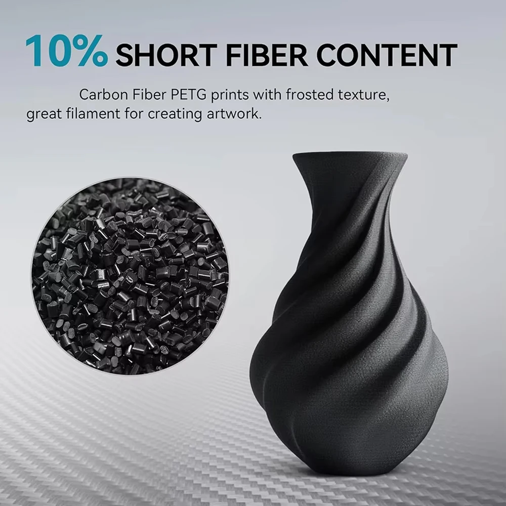 JAYO PETG-CF 3D Printer Filament 5Rolls/10Rolls PETG Carbon Friber 1.75mm Materials for 1.75mm No Bubble &FDM for 3D Printing view 4