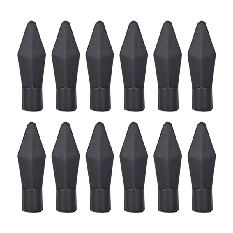 

2025 New 10pcs Black Rubber Arrows Point Bows Fishing Arrowheads Practice Arrows Tip