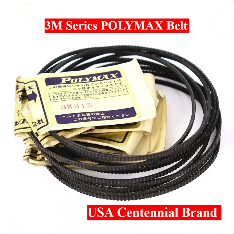 

3M487 3M500 3M515 3M530 3M545 POLYMAX Belt for Lathe Water Tower Woodworking Spindle Driver Polyurethane Japan Wide Angle Belt