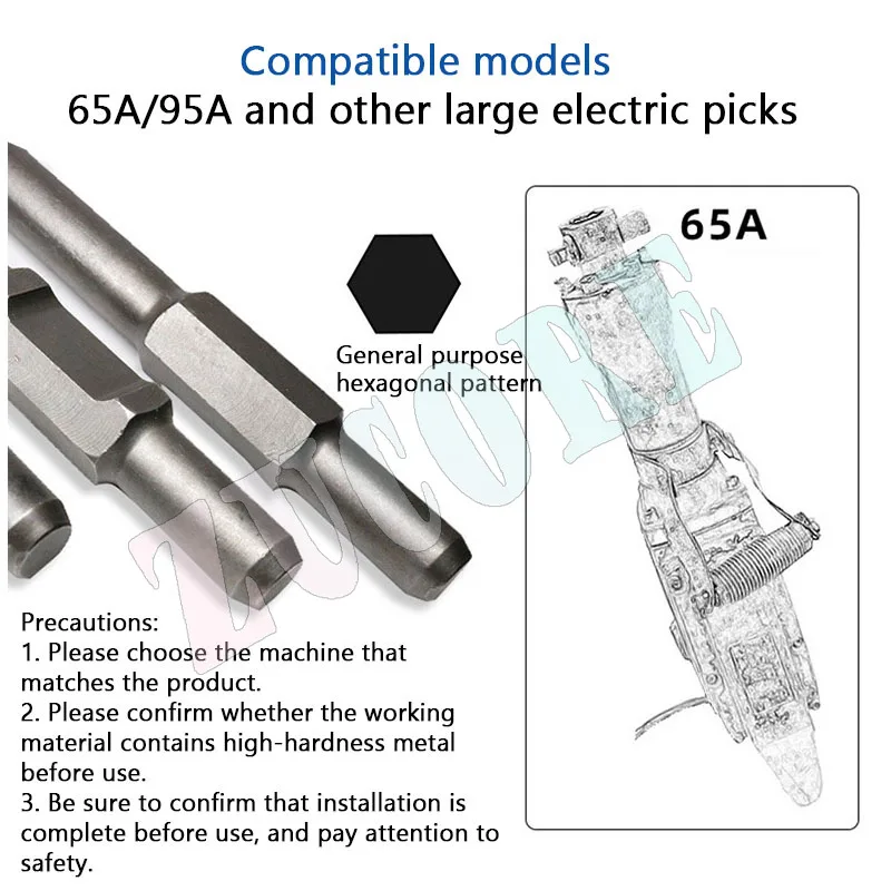 65A Large Electric Pick With Widened And Thickened Shovel Head 95 Electric Pick for Concrete Digging Shovel Tree