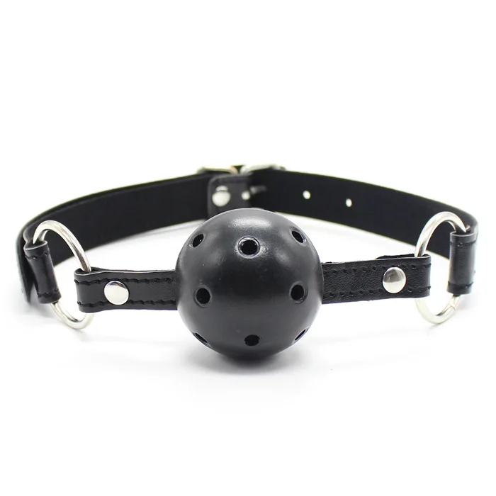 Gag a sfera in silicone morbido per giochi erotici di coppia_voghion.com
