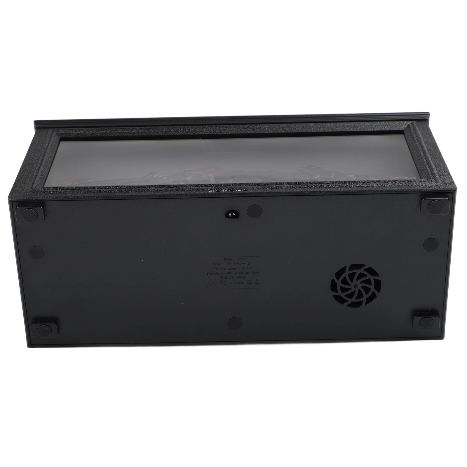 Simulation 3D Fireplace Flame Aroma Diffuser with Adjustable Mood Lighting Remote Control Timer and Quiet Humidifier Function