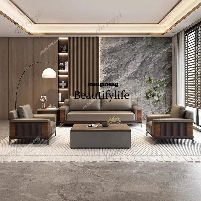 d5556 President Coffee Office Sofas Table Combination Chair Person Office Sofas Guest Reception Office Furniture Ambony