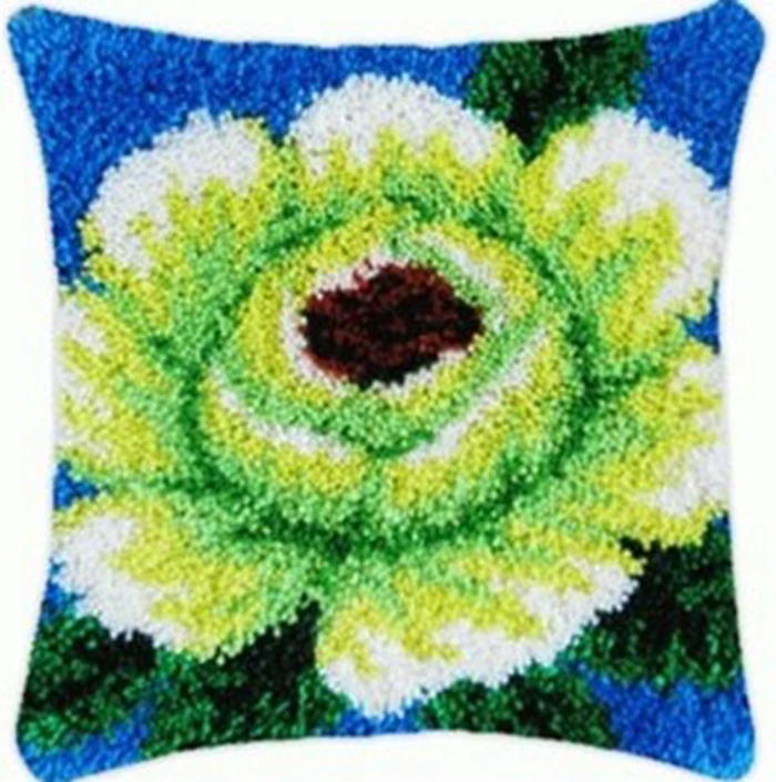 Flowers Plants Series Latch Hook Kit Butterfly Handmade Embroidery Pillow 3D Segment Embroidery Pillow Wool Handcraft Supplies view 6