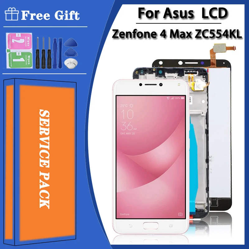 

Original For Asus Zenfone 4 Max ZC554KL X00ID X00IS X00HDA Display Touch Screen Digitizer Replacement Parts For Asus ZC554KL LCD