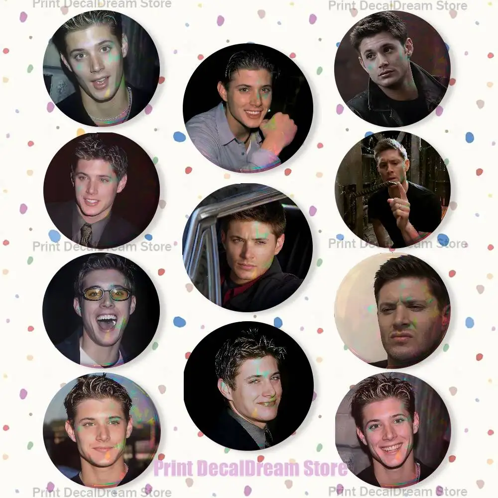 Dean  J-Jensen Ackles 22mm,32mm,42mm,58mm,75mm Round Badge Brooch for Various Clothing Backpacks Jewelry Accessories Gift