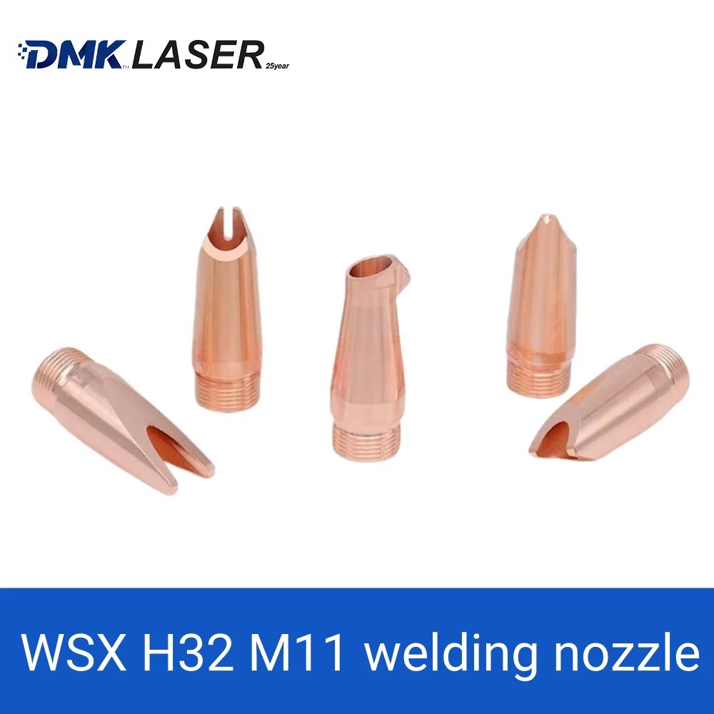 WSX fiber laser welding nozzle H32 M11 Hand-held laser weld machine head wire feed nozzles accessories copper graduated tube