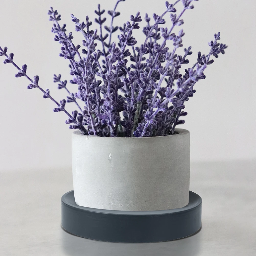 

Rolling Plant Tray Round Movable Plant Holder Prevent Water Soil Flow for Indoor Outdoor Use Planter Tray with Wheels