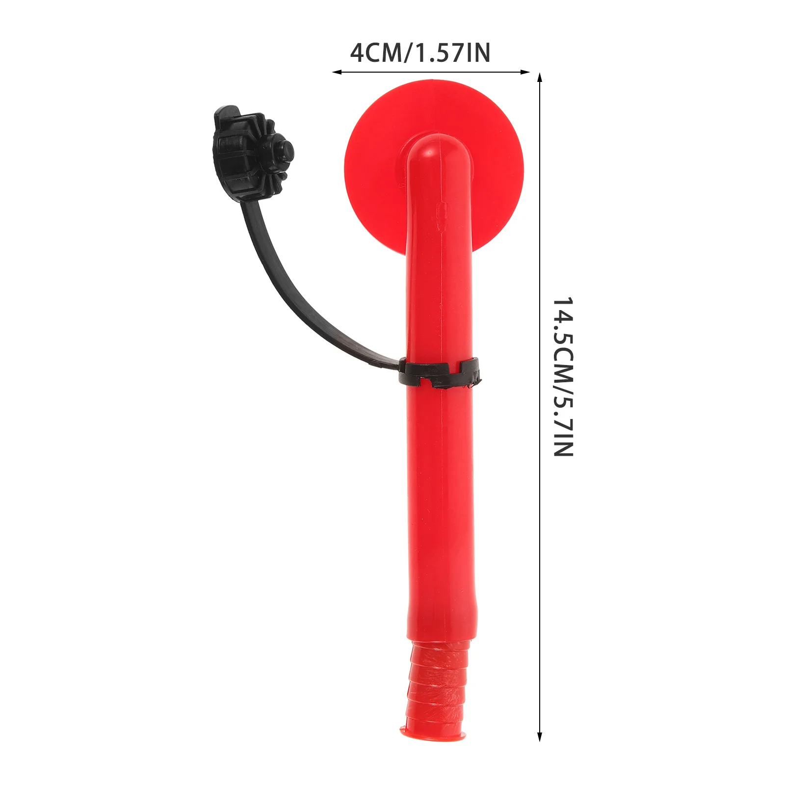 Inflatable Tube for Life Jackets Replacement Blowing Hose Lightweight Portable Safety Gear with Bright Red Visibility for Water