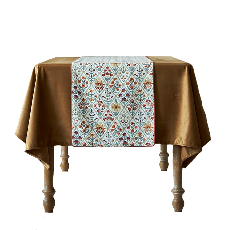 

Table flag high-grade linen European dining cloth flag TV cabinet coffee long cover