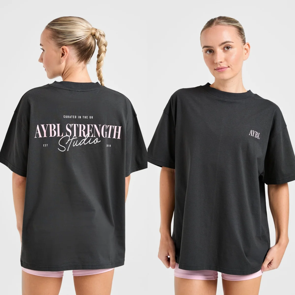 Strength Studio Oversized GYM Fitness Sports Brand Graphic Tee Cotton Men Women T-Shirt Loose Workout Top