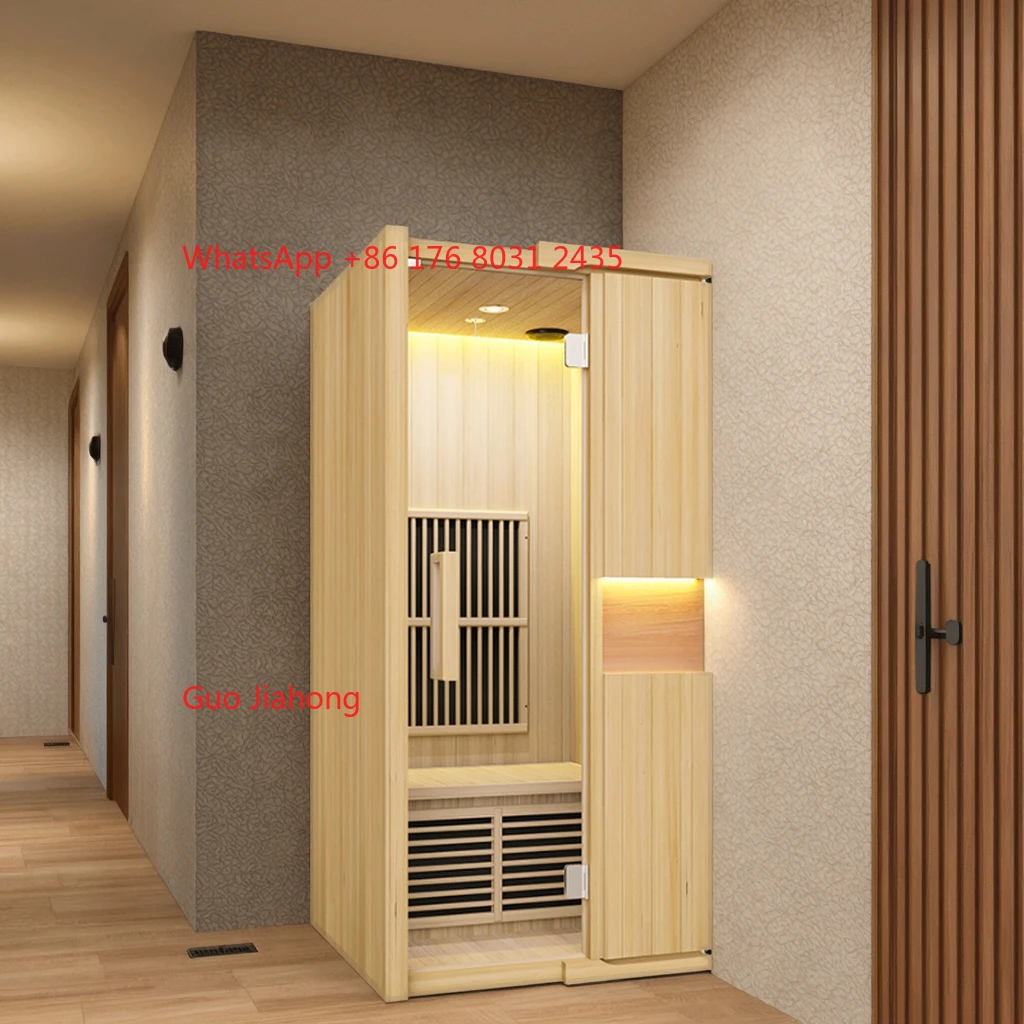 

Popular From Suppliers Sauna Rooms and Indoor Wooden Hemlock Cedar Sauna for One Person Sauna