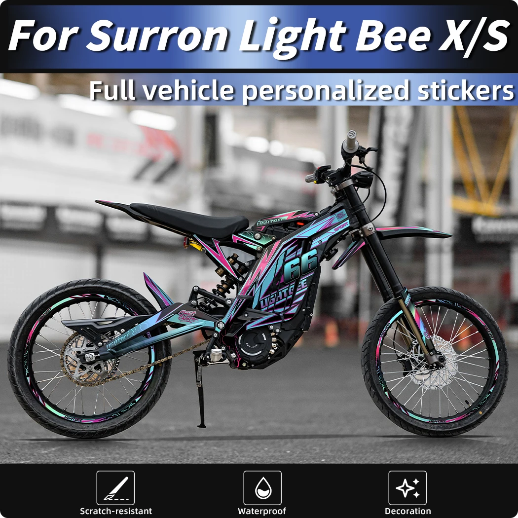 For Surron Light Bee X/S Bike Pattern Fairing Sticker Kits Body Paint Areas Decoration Stickers Accessories