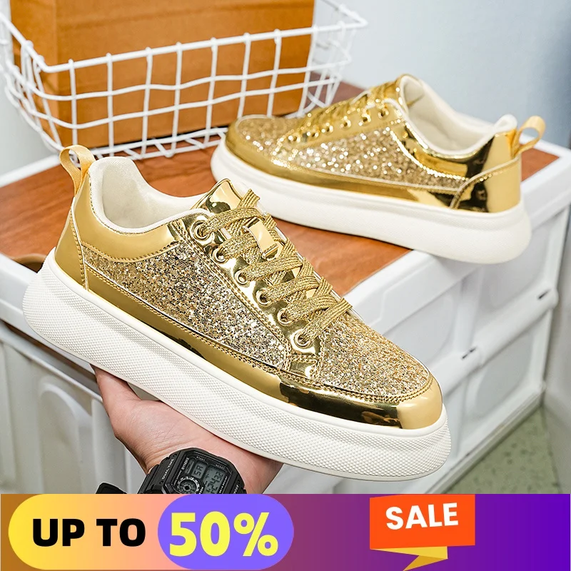 

Gold Shoes Men Sneakers Male Casual Mens Shoes Tenis Luxury Shoes Trainer Race Breathable Women Loafers Running Shoes For Men