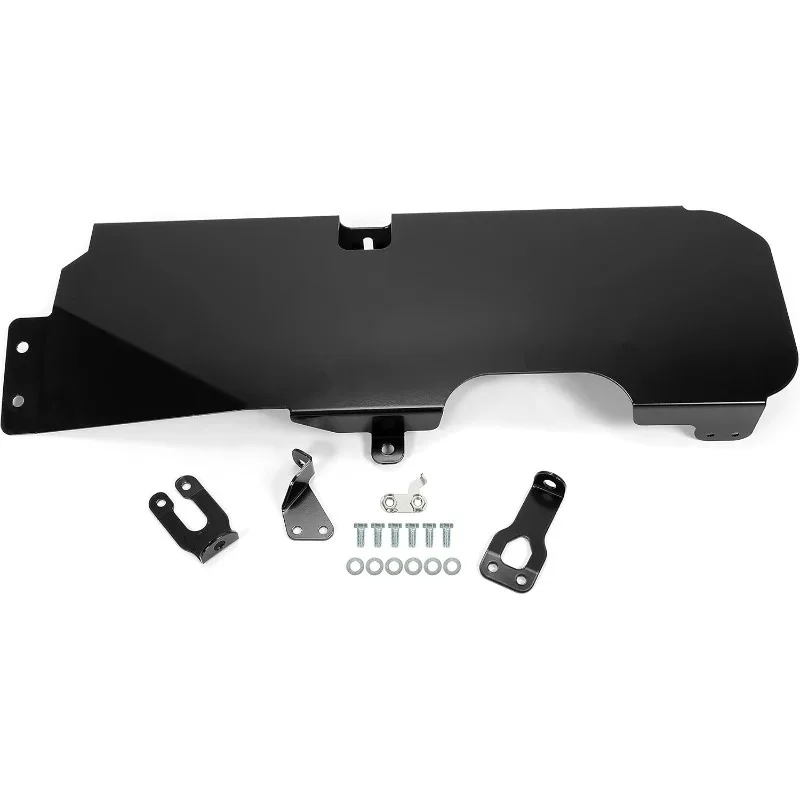 لوحة انزلاقية لخزان الوقود HECASA متوافقة مع 2007-2018 Wrangler JK 2 Door Skid Plate Black Powder Coated