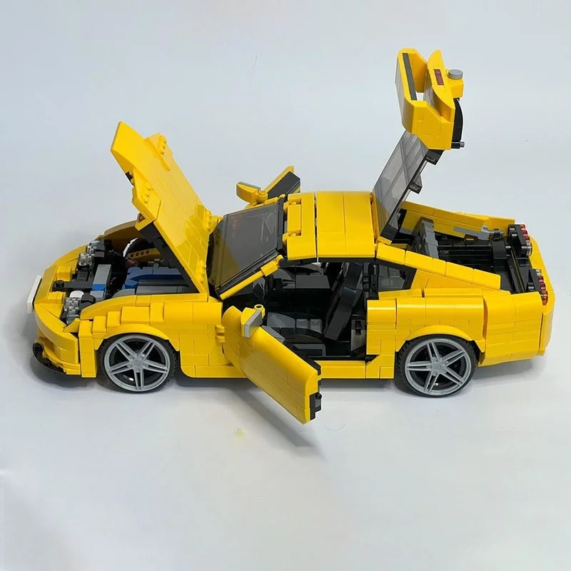 1566 قطعة MOC تويوتا سوبرا الخالق الخبراء نموذج اللبنات لعبة العمارة لتقوم بها بنفسك التعليم الإبداعي هدية الكريسماس الطوب #3
