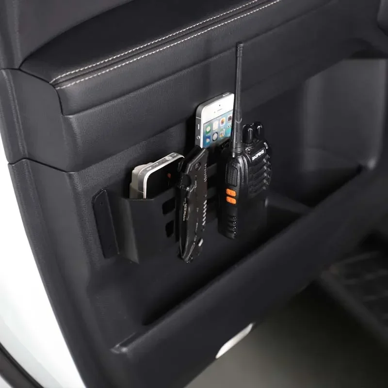 Aluminum Alloy Black For Toyota Land Cruiser Prado 250 LC250 2024+ Car interior door panel storage basket interior accessories