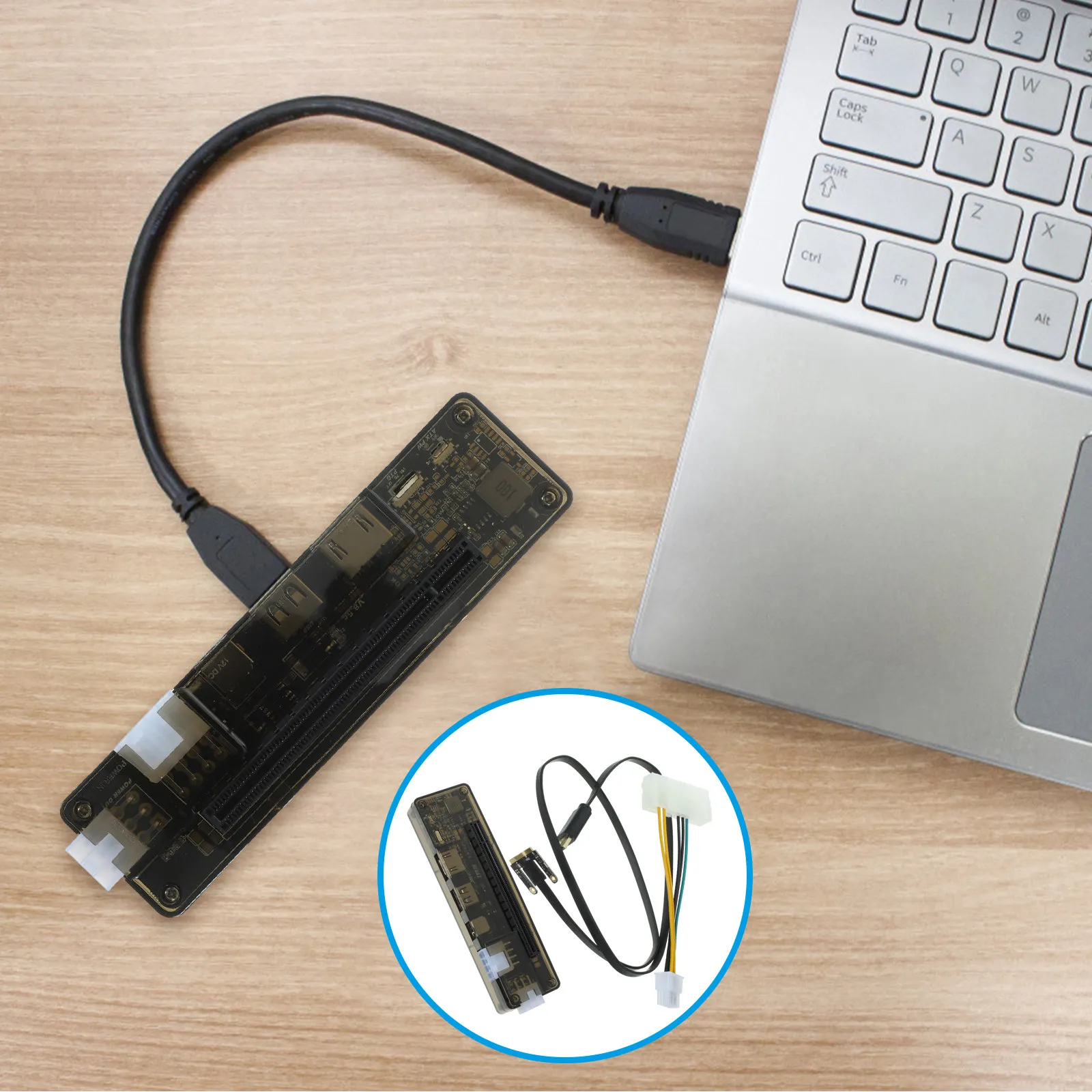 

External Graphics Dock PCI e Laptop Graphics Card Adapter 220W Laptop Video Card Adapter Portable Gaming Notebook Docking