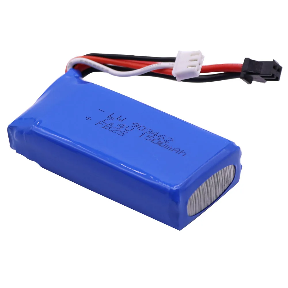 7.4V 1500mAh lipo batteria 903462 JST/SM/T/EL-2P PLUG and Charger set Per FT009 barca del RC 12428 batteria Lipo 2S 7.4V RC batteria giocattolo