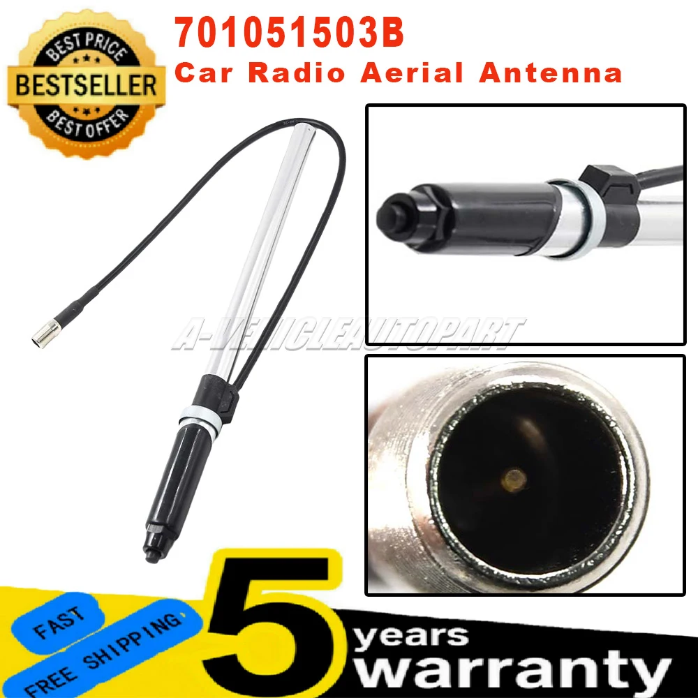 

Для Volkswagen Transporter T4 1990-2003 1 предмет, детали для украшения интерьера автомобиля, антенна на крыле, радиоантенна 701051503B