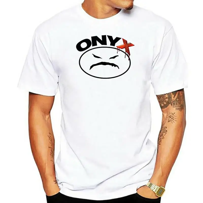 2022 NewT Shirt Men ONYX Men White T-shirt Mad Face Logo Rap Tee Hip Hop Fan Shirt Size S M L XL XXL Short Tee Shirt