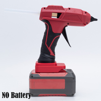 Cordless Hot Melt Glue Gun for Ozito PXC 18V Lithium Battery w/10pcs Glue Stick Hot Melt Welding Home Crafts DIY（NO Battery )