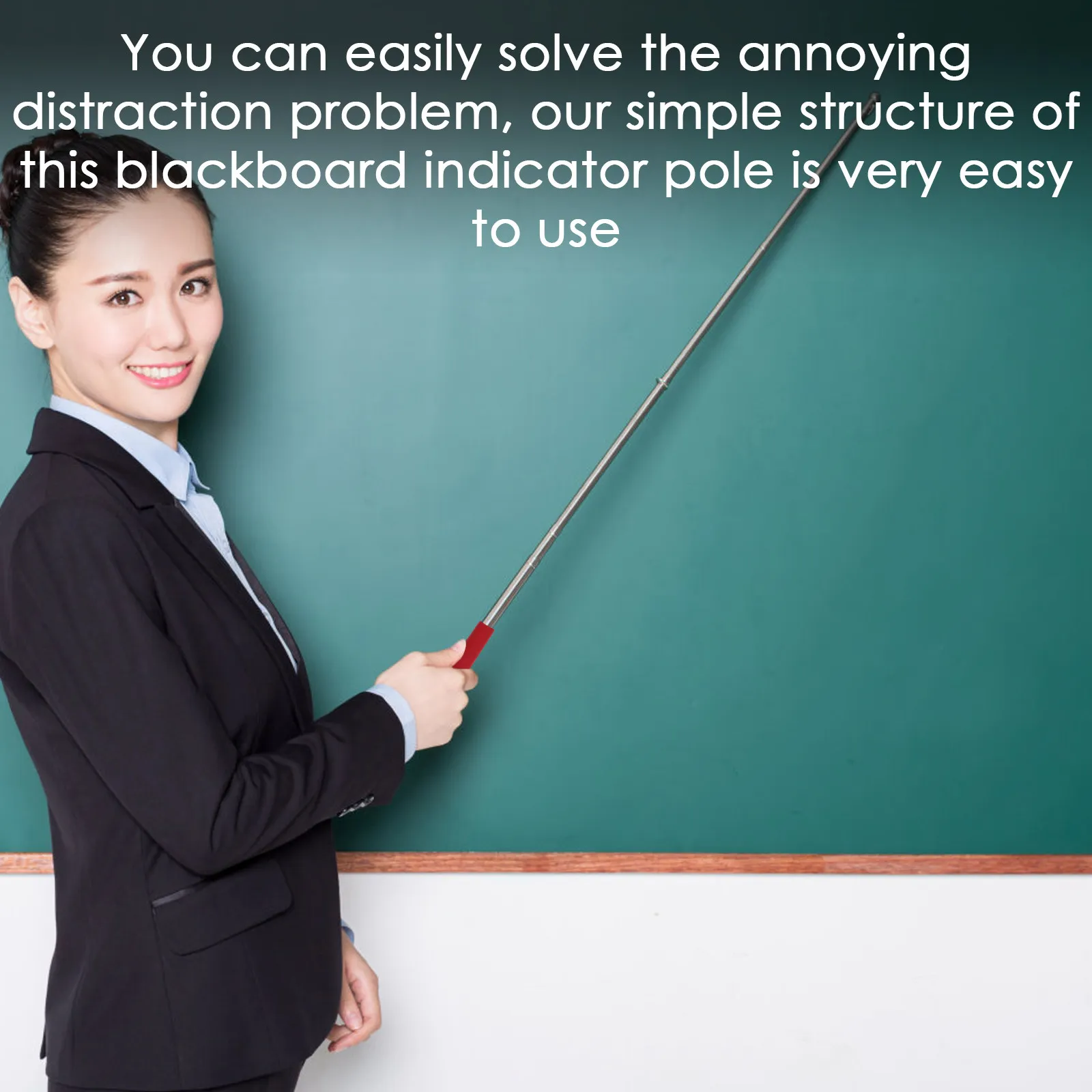 

Teachers Indicator Stick Extendable Handheld Pointer for Reading Instruction Whiteboard Focus Classroom Teaching Blackboard