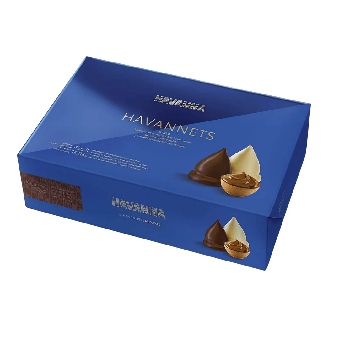 12 Havannets Mixtos Havanna Rellenos de Delicioso Dulce de Leche - Qumir