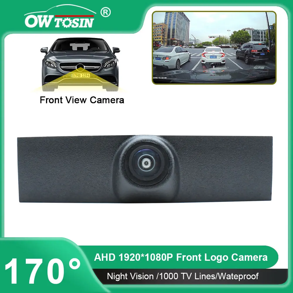 For Volkswagen VW Touareg 7P Facelift 2015 2016 2017 2018 Front Logo View Camera 170° AHD 1080P Fisheye Lens Vehicle Car Camera