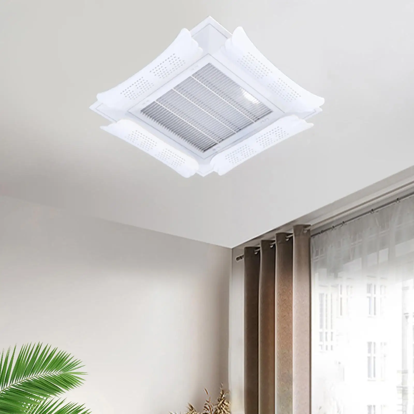 4Pcs Central Air Conditioner Vent Deflector Enhance Heating and Cooling Circulation Air Conditioner Windshield for Household