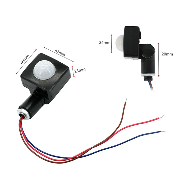 Motion Sensor PIR Switch Light Sensing Switch Sensor De Movimiento Infrared Motion Activated Switch Detector Adjusting