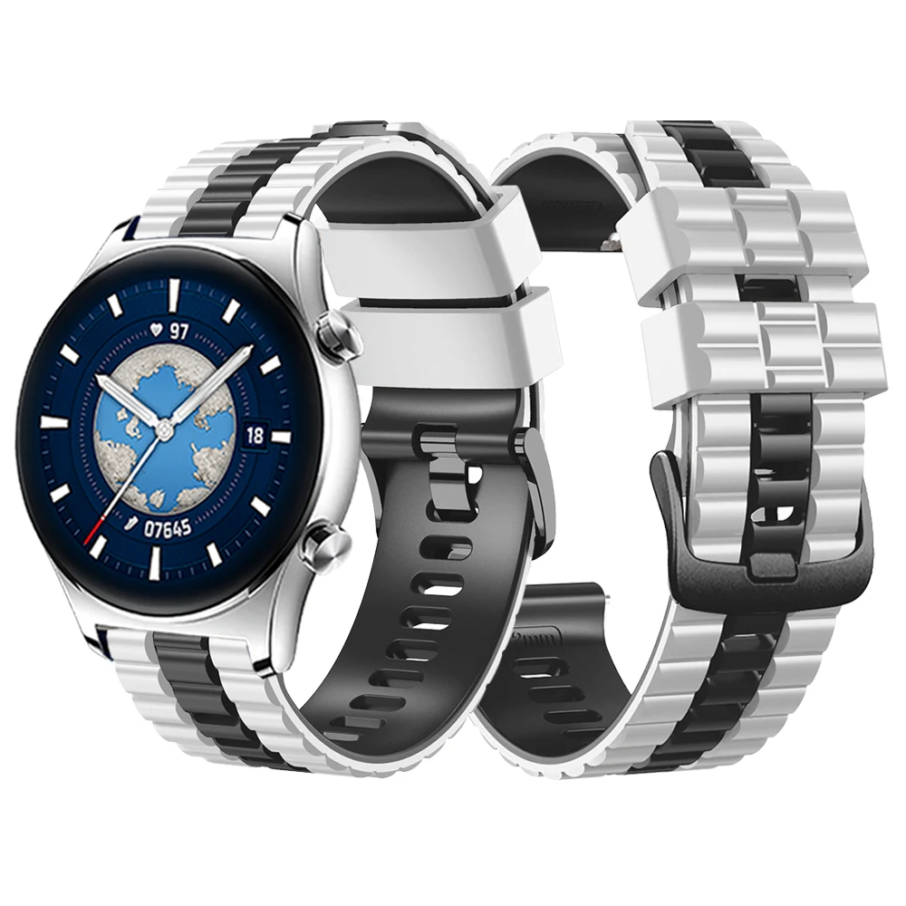 สายรัดซิลิโคนสำหรับเกียรตินาฬิกา GS 3 /pro อุปกรณ์เสริม magicwatch 2 46มิลลิเมตรเปลี่ยนวงสร้อยข้อมือวง