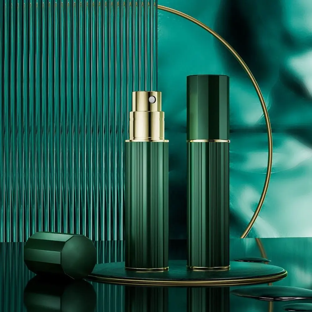 Butelki na perfumy aluminiowe 5 ml, napełniane od dołu, pojemnik na płyn, atomizer do perfum, akcesoria podróżne, puste, wielokrotnego użytku.