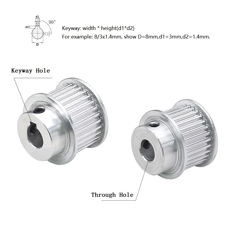 1 قطعة HTD 3M متزامن عجلة 55T/60T/65T/70T/72T/75T/80T/90 الأسنان BF نوع تتحمل 5-25 مللي متر 3M توقيت بكرة