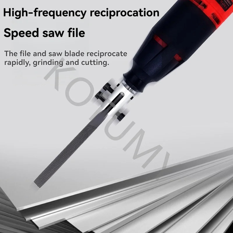 Reciprocating 220V electric file metal trimming wood wheel deburring sand cutting dual-purpose grinder