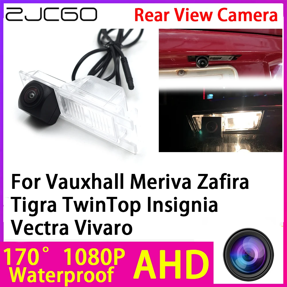 

ZJCGO AHD 1080P Reverse Rear View Camera Night Vision for Vauxhall Meriva Zafira Tigra TwinTop Insignia Vectra Vivaro