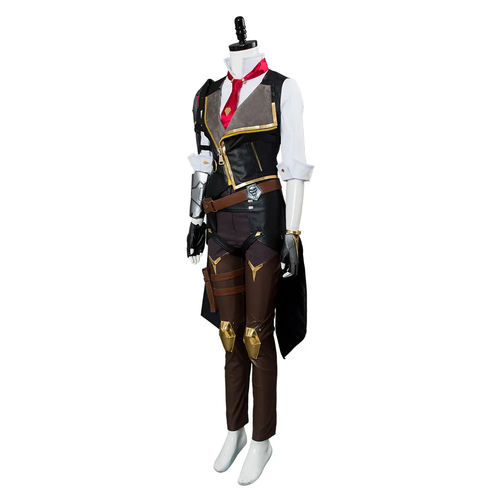 Traje de Cosplay de Game OW Ashe para mujer adulta, uniforme, traje de Carnaval de Halloween