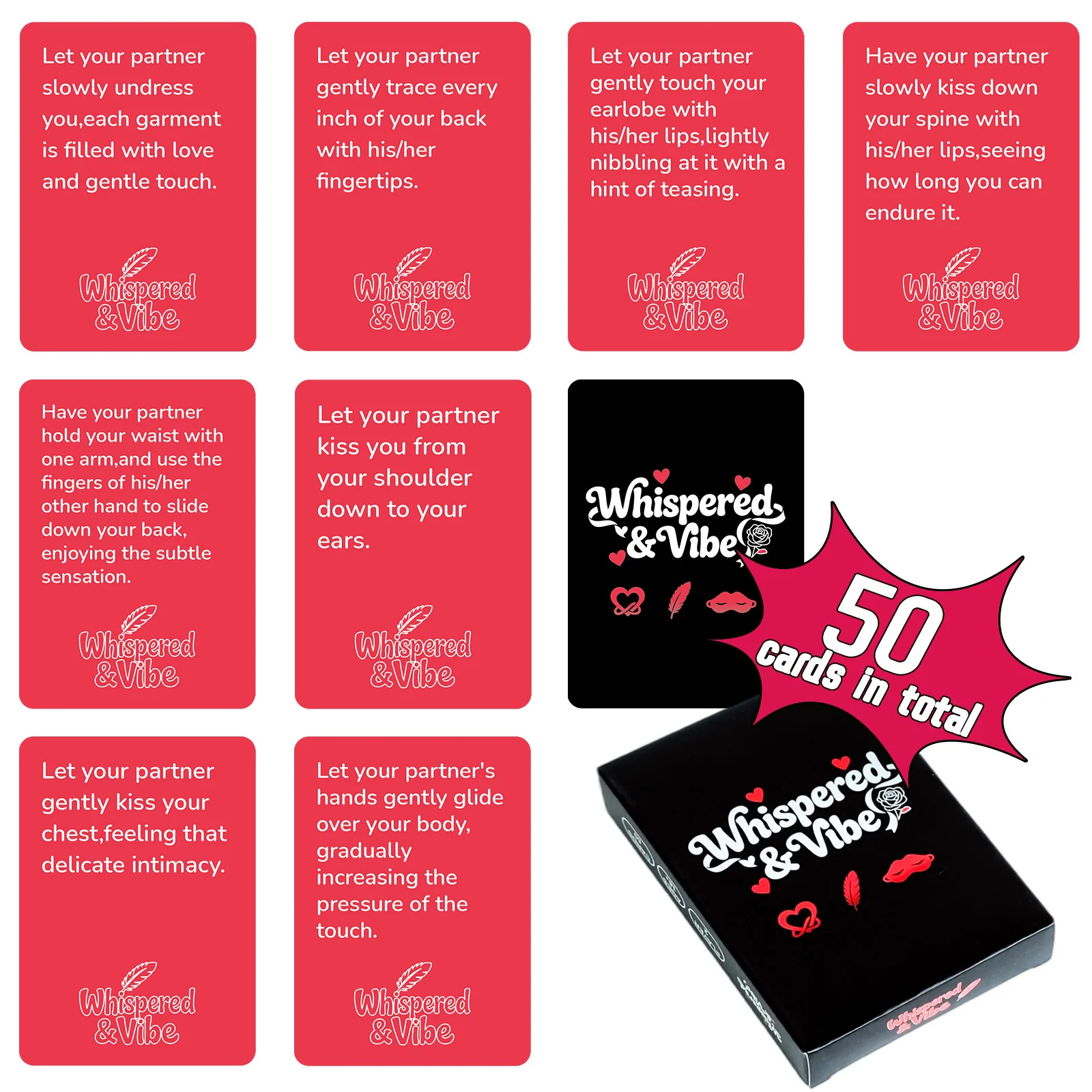 

50 шт. интерактивных карточек на тему Дня святого Валентина, игра для создания атмосферы романтических свиданий, карточки для развития эмоционального общения, развлечение для пар