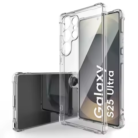 Shockproof Silicone Soft Case For Samsung Galaxy S25 Edge S24 S23 S22 S21 S20 Note 20 Ultra 10 Plus FE 9 8 Crystal Clear Cover