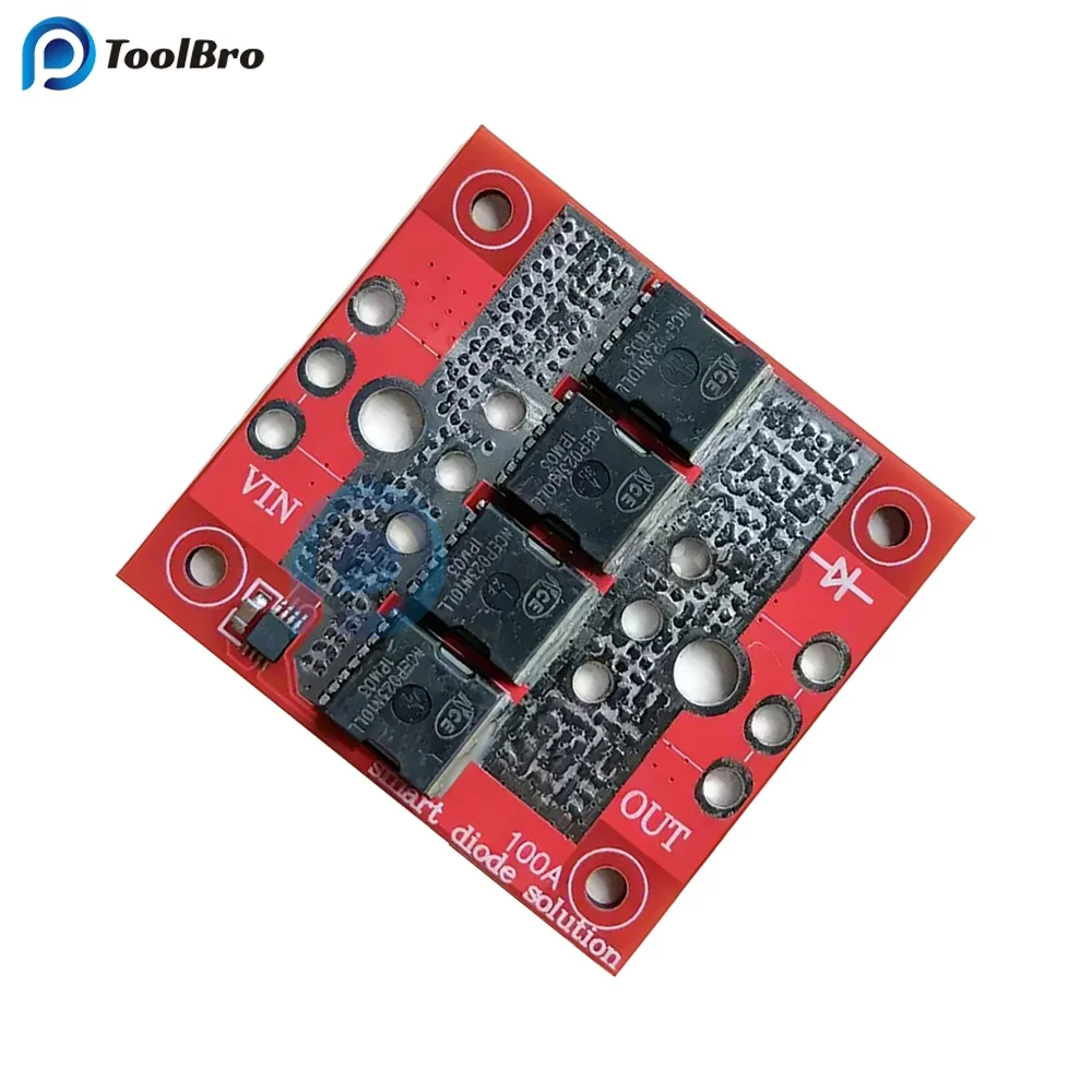 100A Ideal Diode Module Ultra Low Drop-out High Current No Ground No Input Voltage Limit Anti Backflow Charging Board for Solar