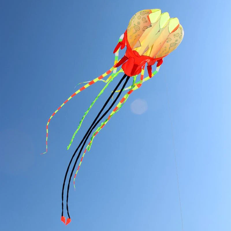 Cerf-volant méduse volant doux, promenade dans le ciel, cerf-volant professionnel coloré, jeux de plein air, gadgets amusants, cerf-volant de kitesurf
