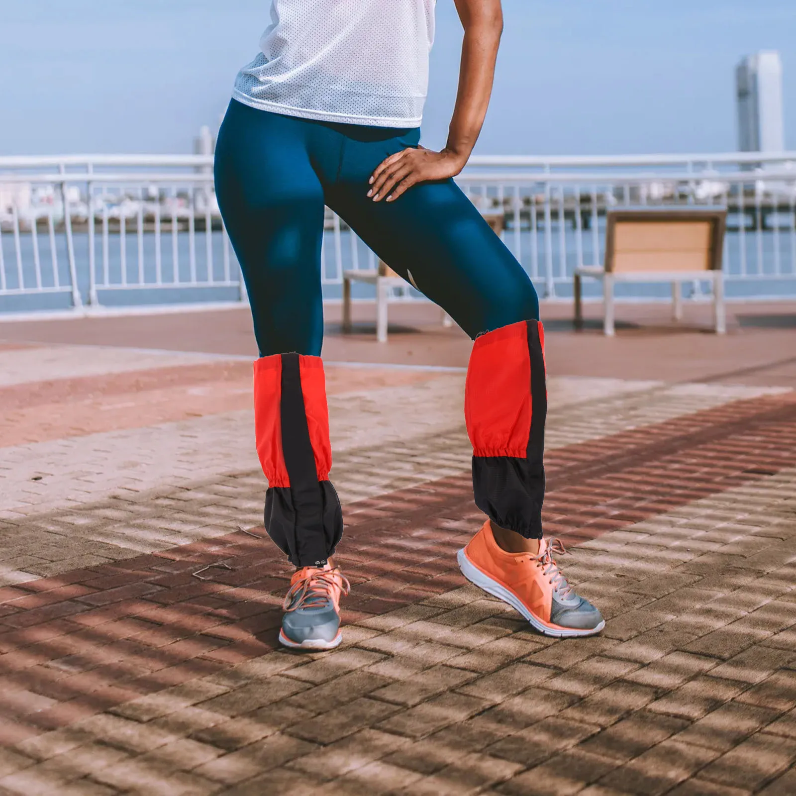 

1Pair Waterproof Outdoor Hiking Gaiters Breathable Snow Legging Windproof Lightweight Skiing Adjustable Wear-Resistant Boot