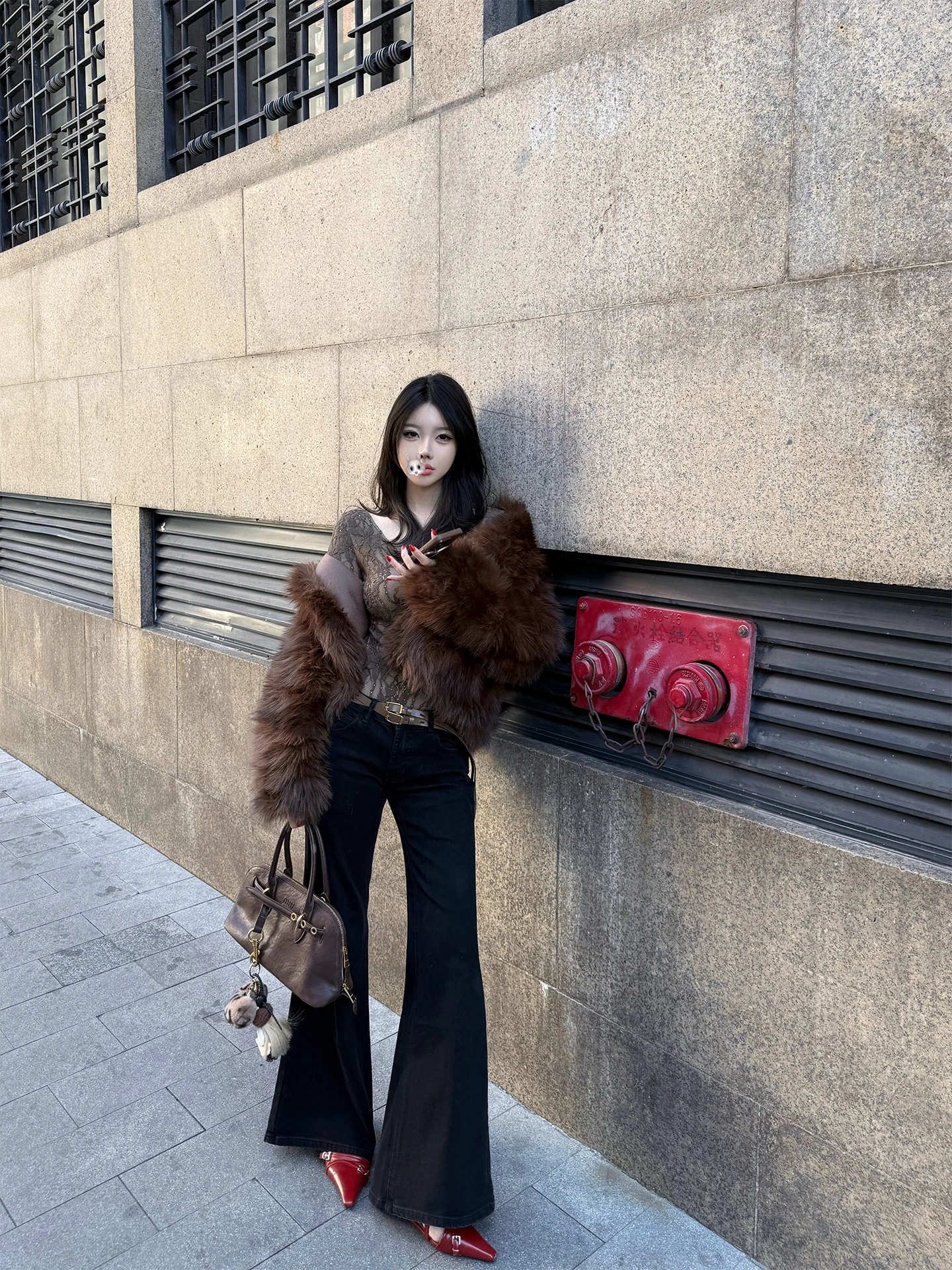 

Новые женские джинсы с низкой посадкой в американском стиле, свободного кроя, черные, прямые, широкие штанины, повседневные, из хлопка, длинные брюки