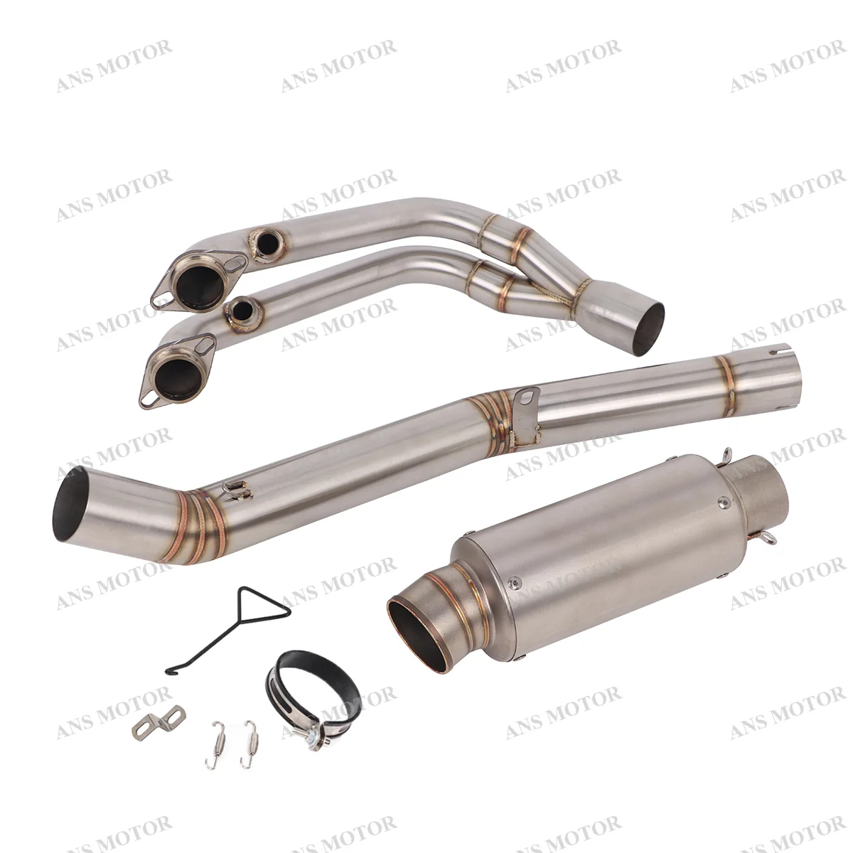 For CFMOTO 450SR 450SS 450NK 2022-2024 Motorcycle Exhaust Full System Stainless Steel Slip On Escape Muffler Pipe