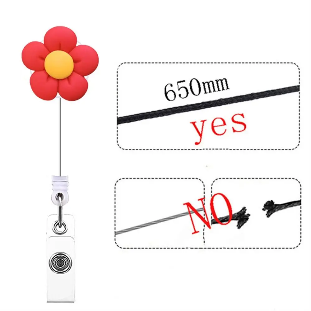Высококачественный шнурок для ключей, нагрудная карточка, для студентов, цветочное название, карточные зажимы, портмоне для медсестры