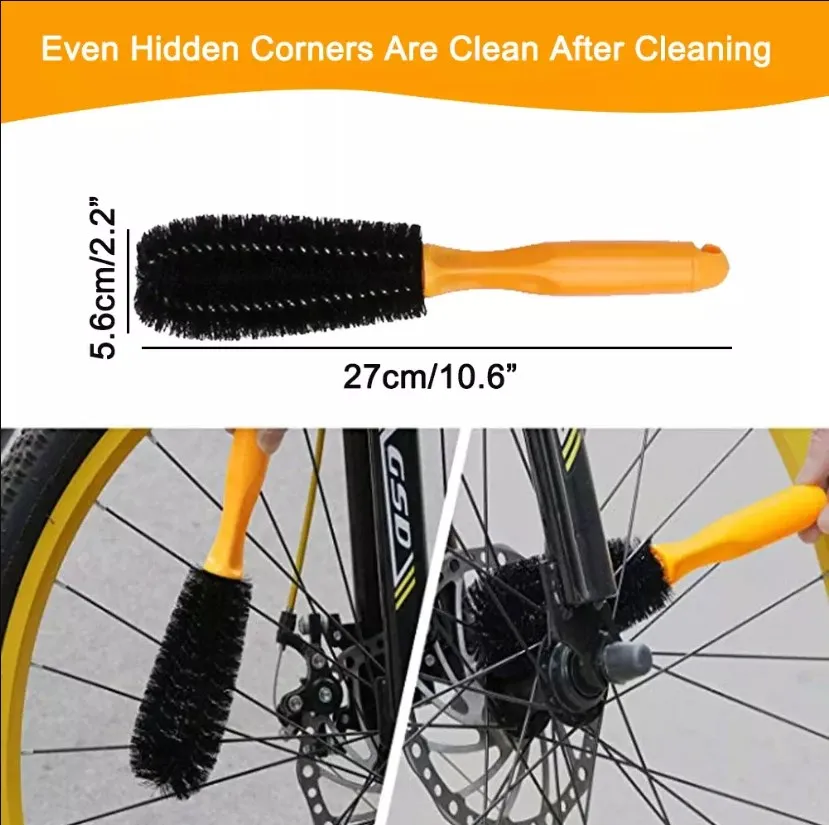 Chain Cleaner Cleaning Bicycle Chain Brush Wash Tool Set MTB Road Bike Protection Oil Chain Gear Grunge Brush for Mountain Bike