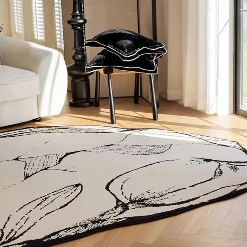 Cream carpet living room carpets light luxury advanced large area floor bedroom mat customized blanket for bed room rug